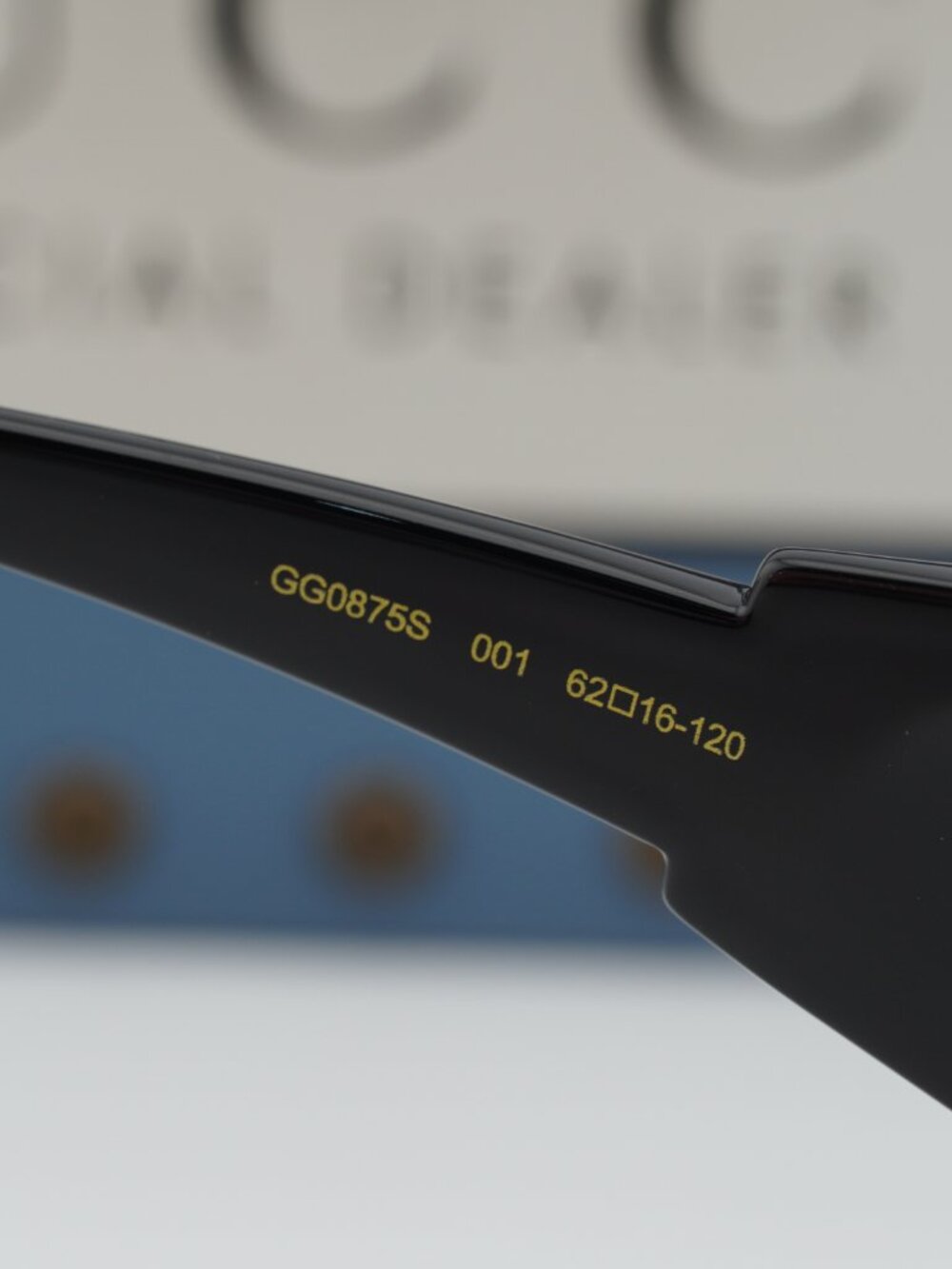 Gucci GG0875S 001 Square Sunglasses - Black / Grey - Picture 9 of 13